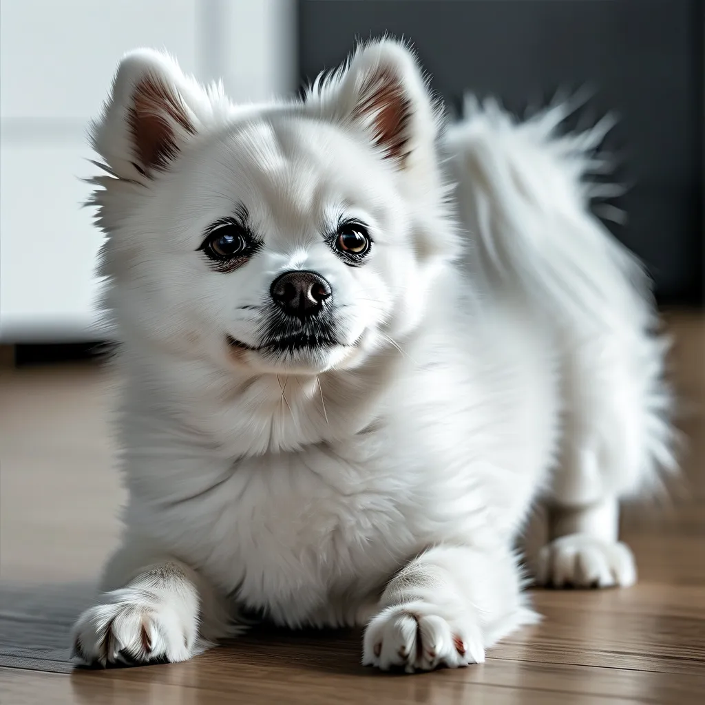 white pomsky Informational - Featured - white pomsky Informational
