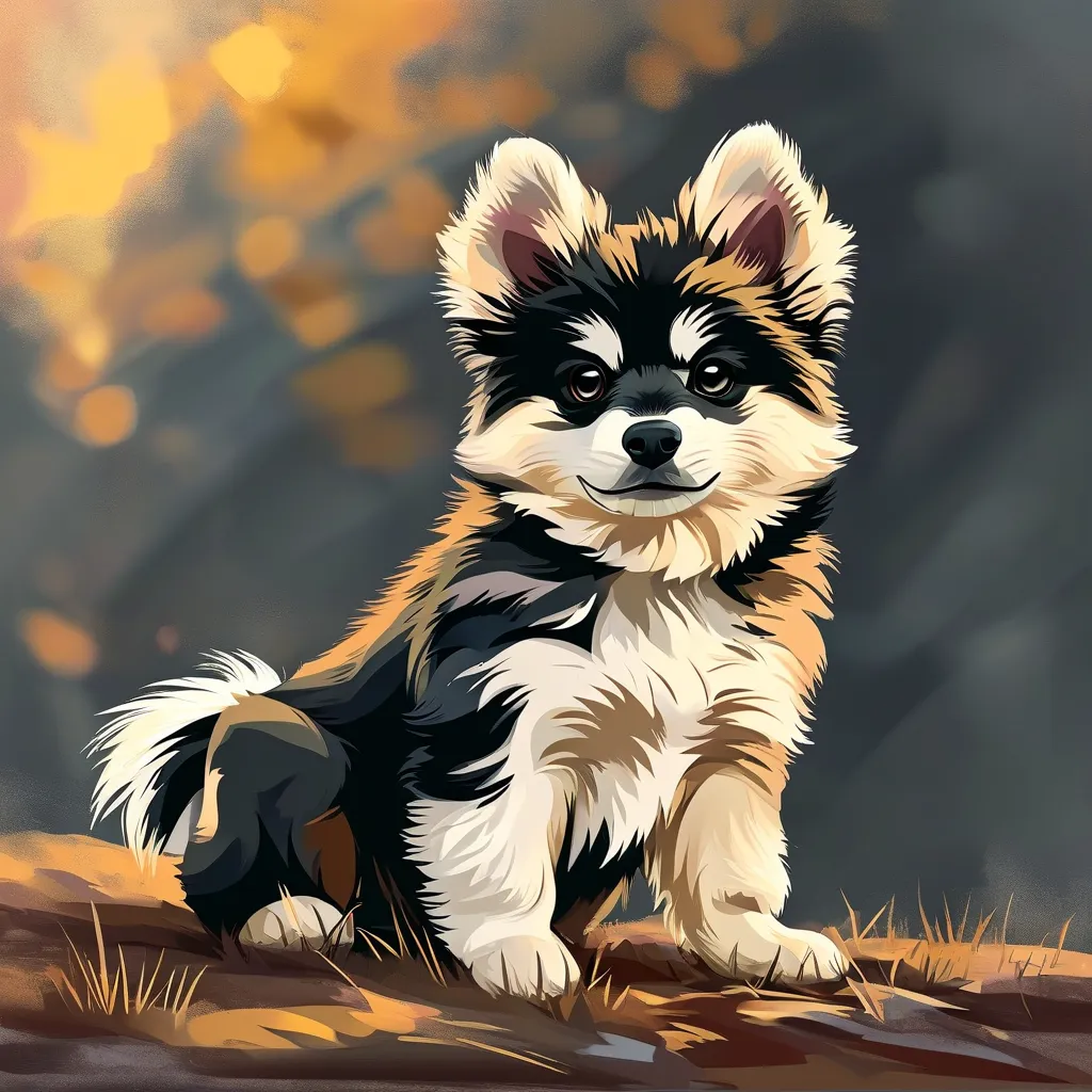 full grown miniature pomsky Informational