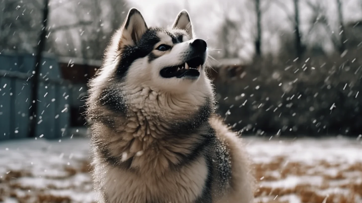 Adult Pomsky outdoors in a calm setting for a practical care, grooming, training, and health routine guide