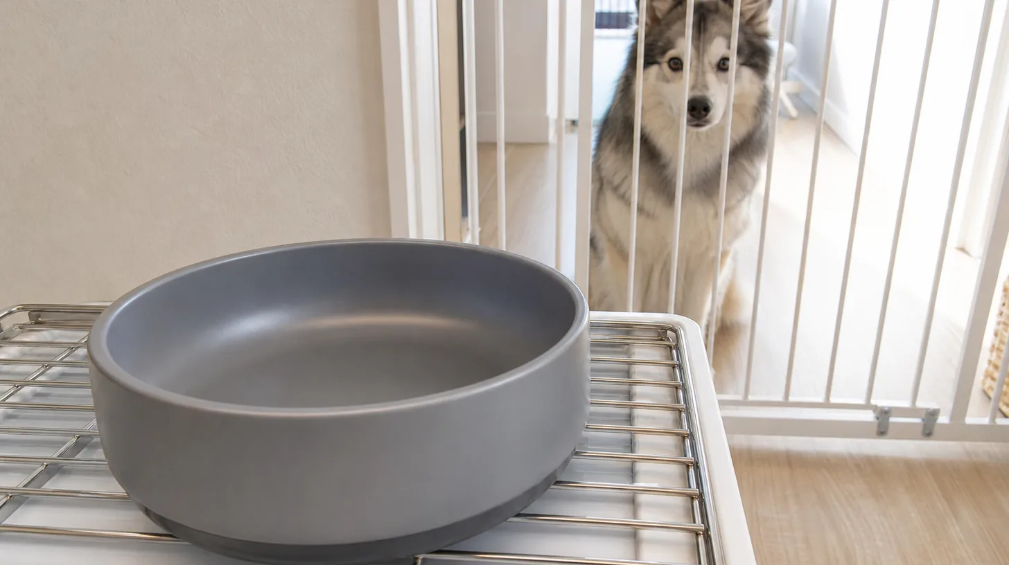 Empty reusable food mixing bowl drying with interior, rim and base visible