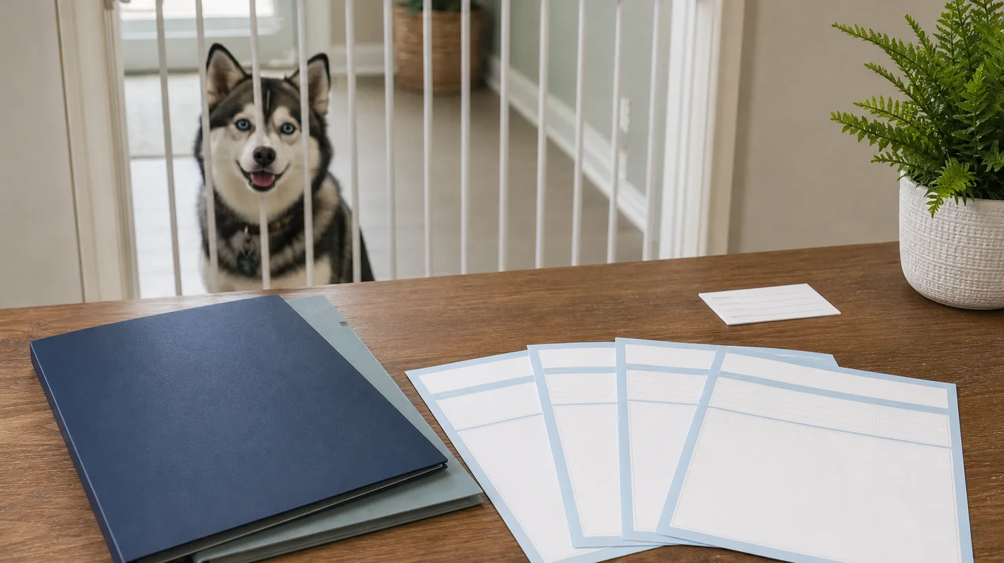Blank consultation-summary versions and folders are reviewed away from a gated Pomsky