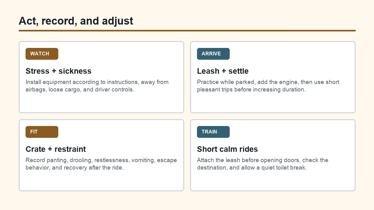 Separate motion sickness from training difficulty: practical Pomsky checklist diagram