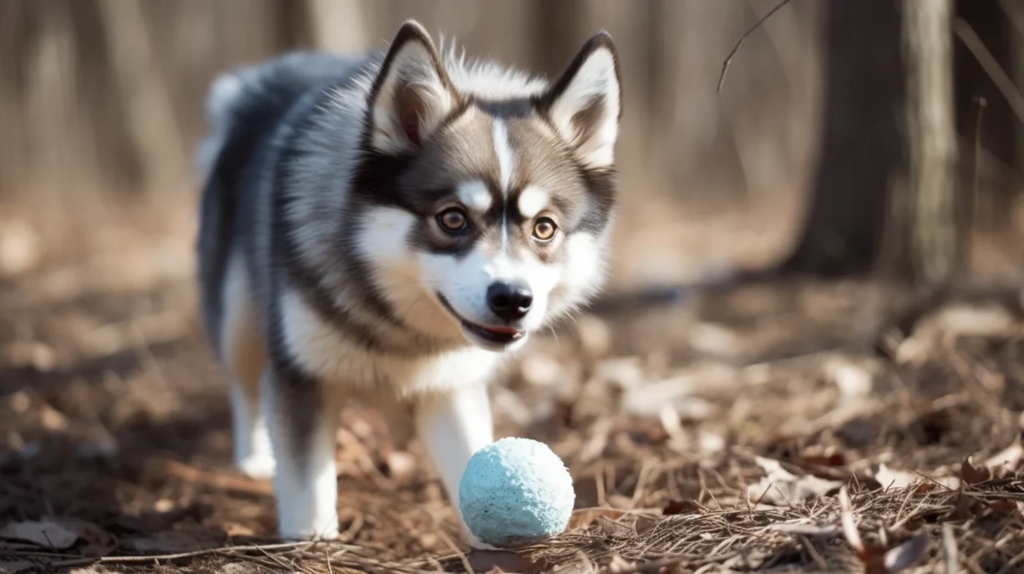 Pomsky puppy used as visual context for choosing a positive dog trainer